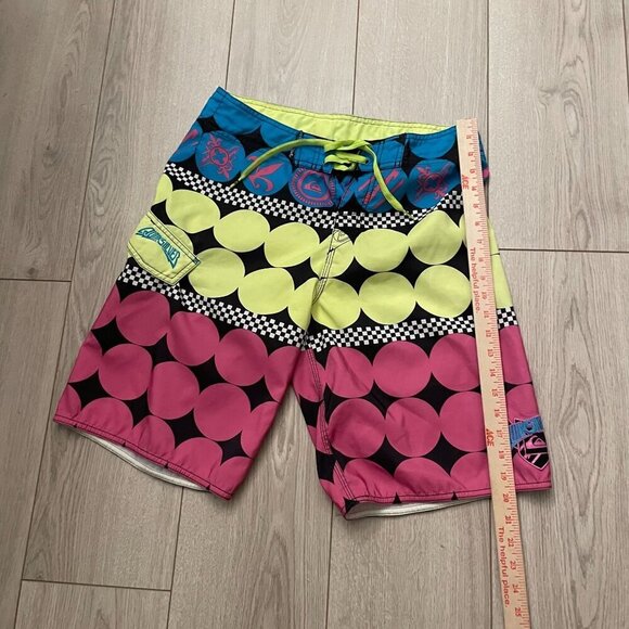 Quiksilver
 Trunks Board Shorts Men's Multicolor Surf Retro Swimming Pool Beach - Picture 6 of 7